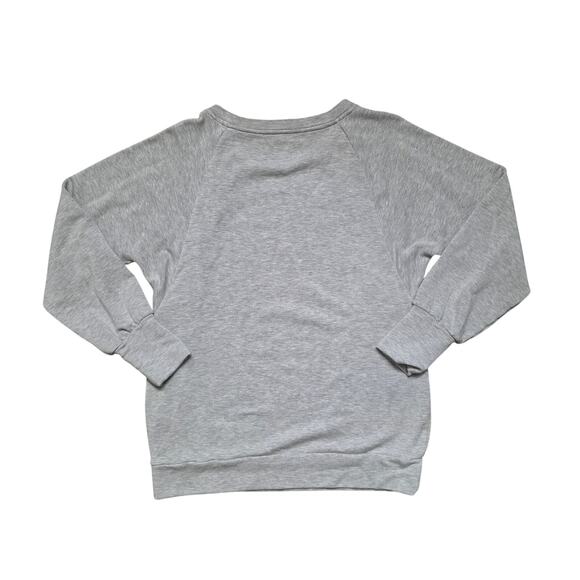 Gap Maternity Nursing Snap‑Button Sweatshirt Women’s Medium Gray Pullover - Picture 7 of 7